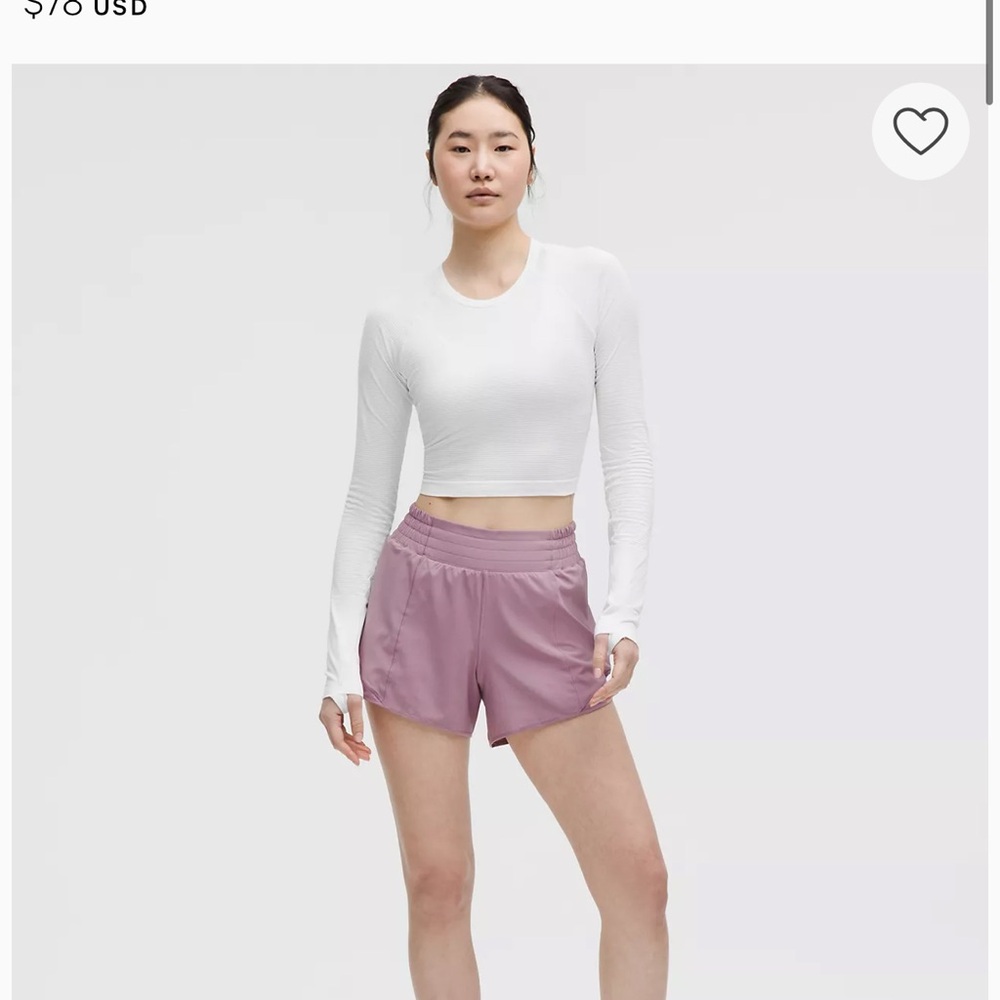 NWT Lululemon X Peloton Swifty Tech Cropped Tee